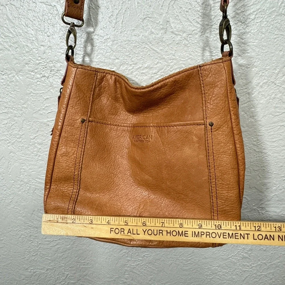 American Leather Austin Shoulder Bag Austin Cafe Latte Pebble Slouchy Hobo Purse